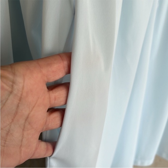 Vintage Vanity Fair Light Blue Nylon Lace Nightgown Robe Set M USA Made - Picture 3 of 15